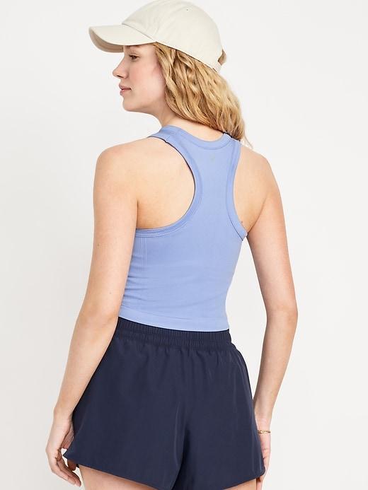 Fitted Seamless Crop Tank Top Product Image