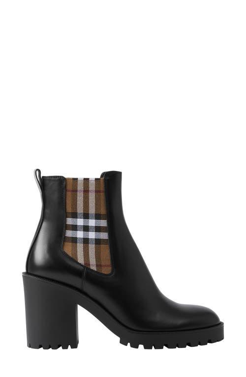 burberry Allostock Check Block Heel Chelsea Boot Product Image