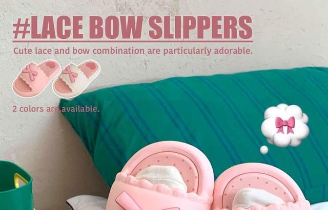 Bow Slippers Product Image