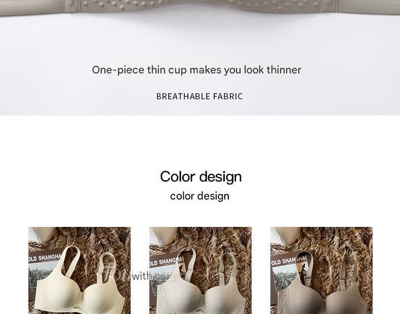 Plain Cutout Seamless Bra Product Image