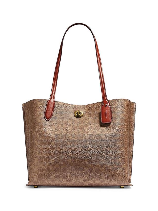 Womens Willow Signature Coated Canvas Tote Product Image