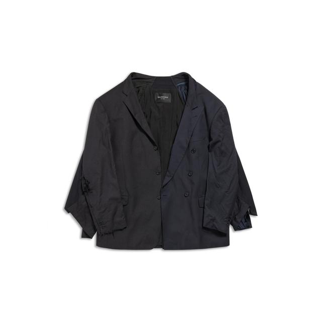 Double Sleeve Tailored Jacket in Anthracite Product Image