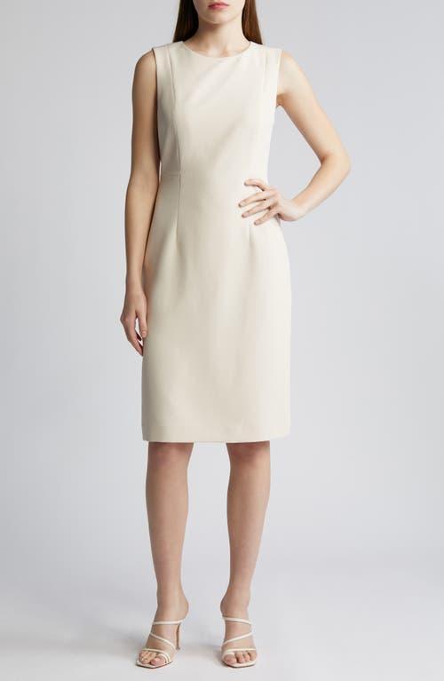 Womens Meridian Milano Twill Sleeveless Sheath Dress Product Image