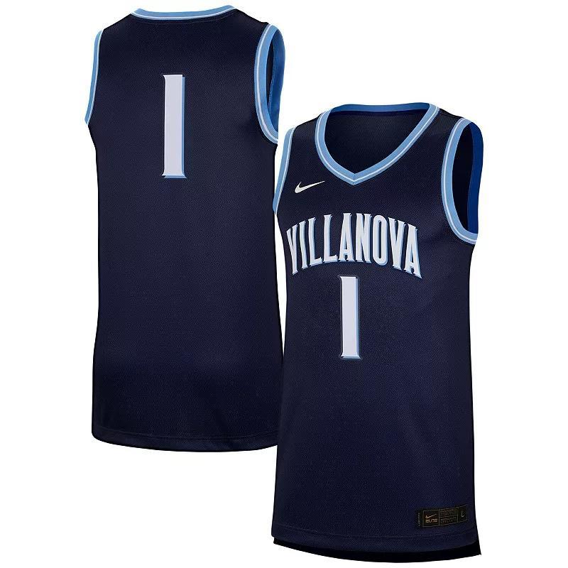 Mens Nike #1 Villanova Wildcats Replica Jersey Blue Product Image