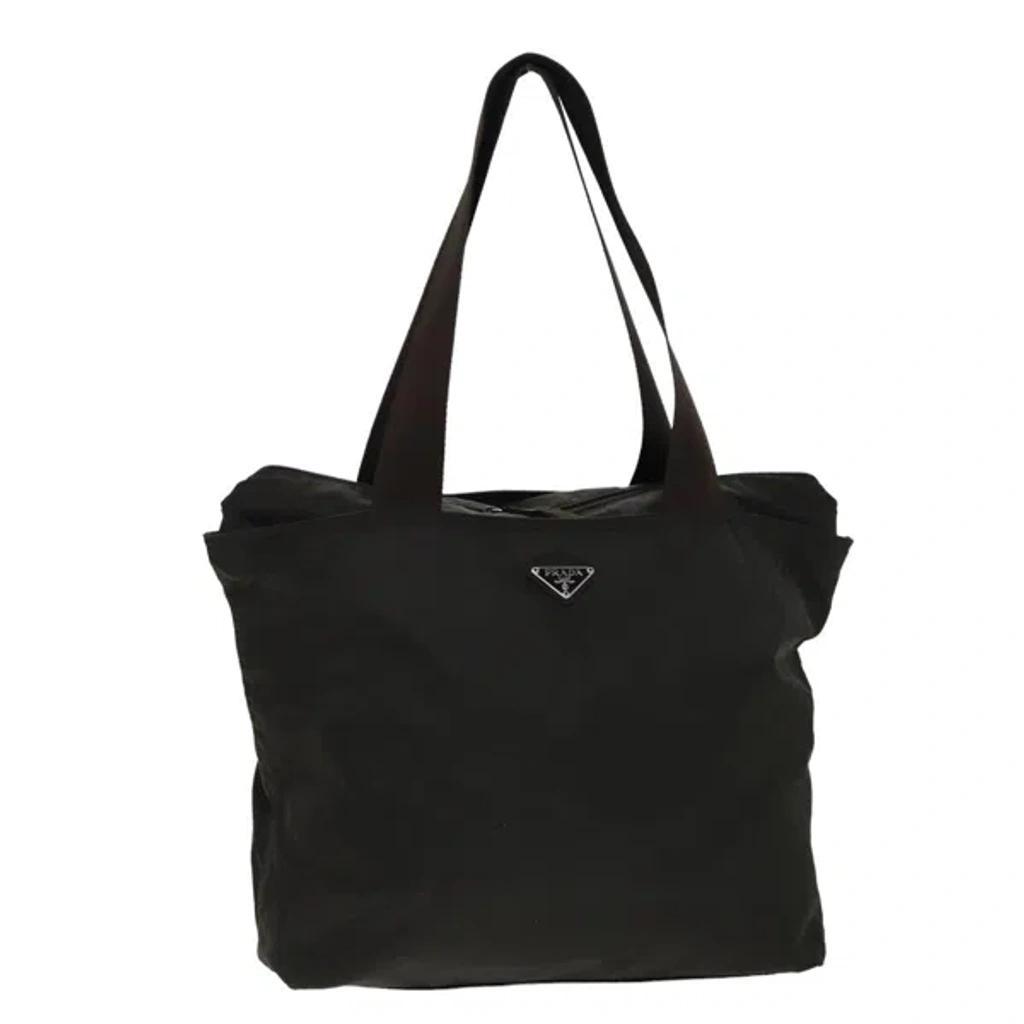 Tessuto Khaki Synthetic Tote Bag () Product Image