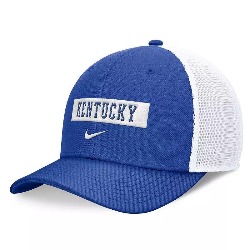 Mens Nike Royal/White Kentucky Wildcats 2024 Sideline Trucker Adjustable Hat Product Image