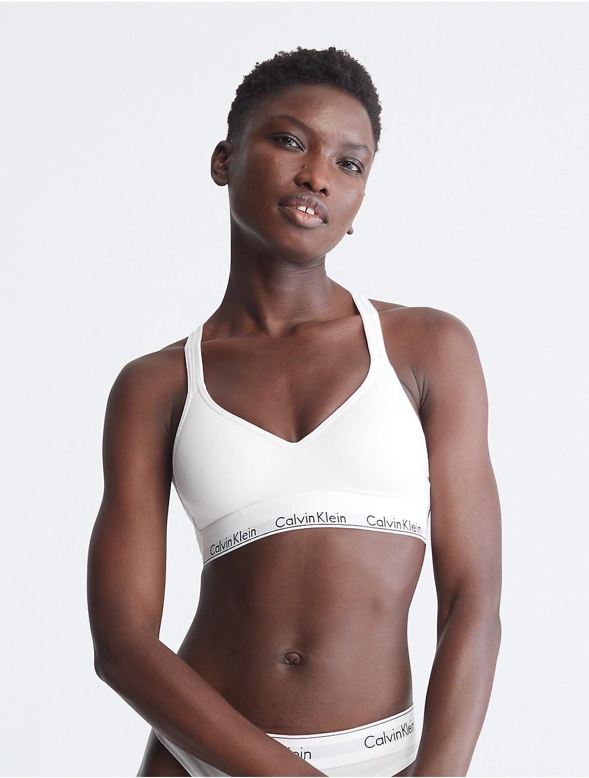 Calvin Klein Modern Cotton Padded Bralette QF1654, Womens Grey Product Image