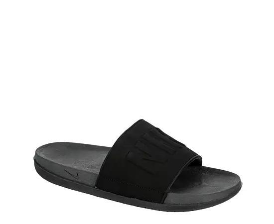 Nike Offcourt Mens Slide Sandals Grey Black Product Image