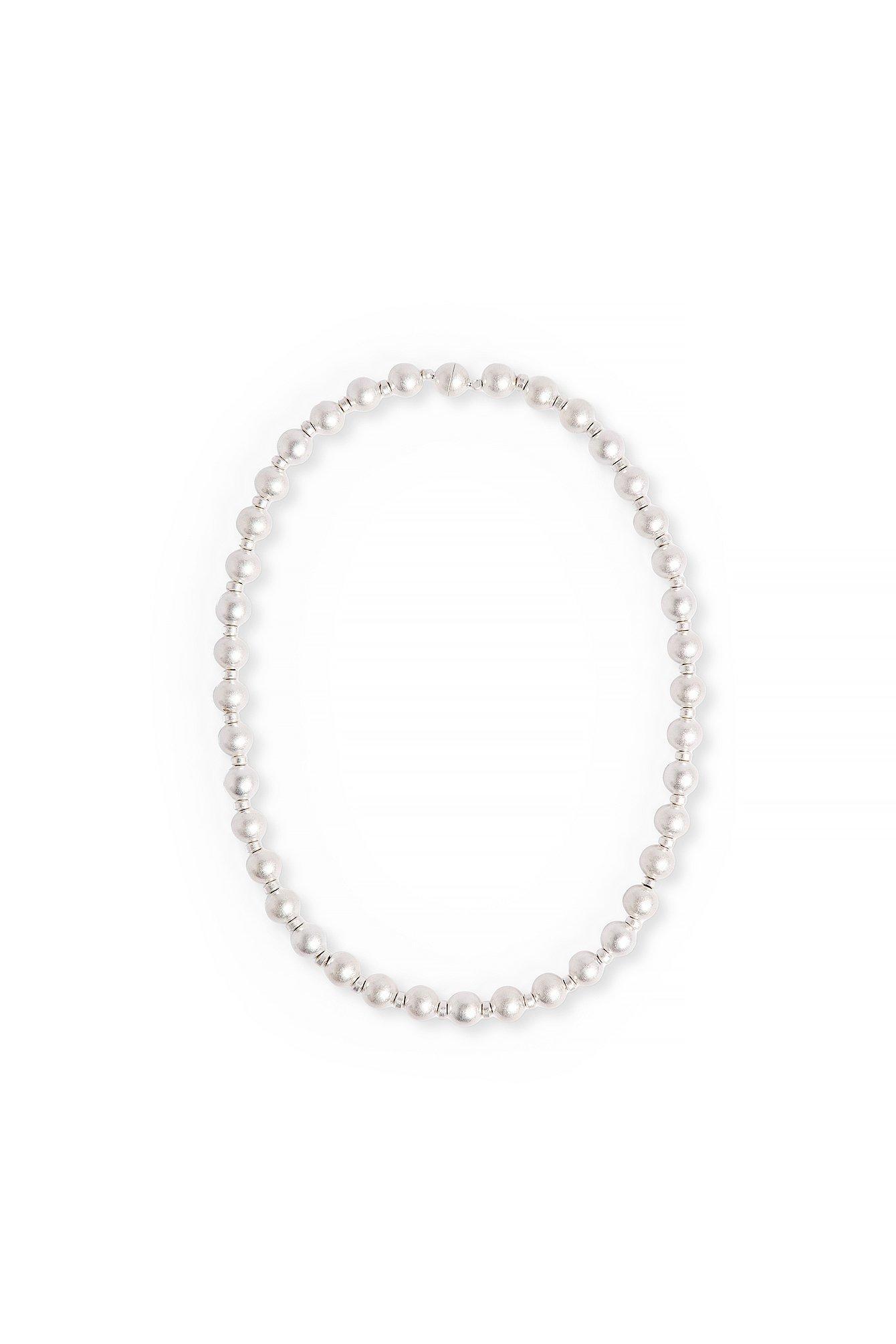 Silver Colored Pearl Necklace Product Image