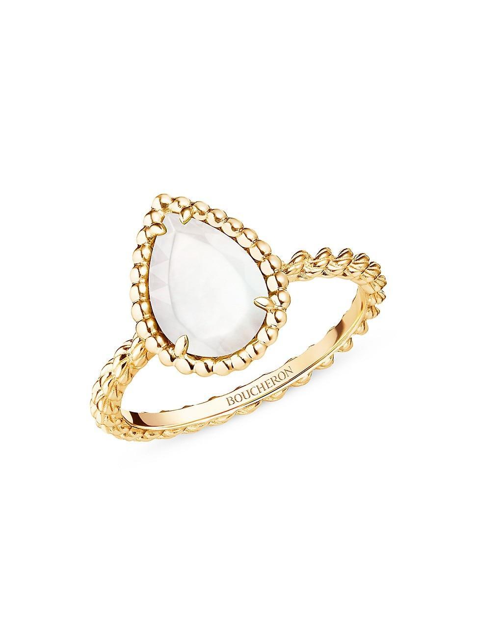 Womens Serpent Bohme 18K Yellow Gold & Mother-Of-Pearl Ring Product Image