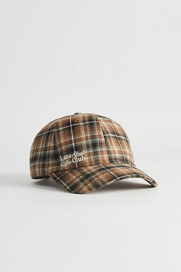 Coney Island Picnic Plaid Coffee Patch Dad Hat Mens at Urban Outfitters Product Image