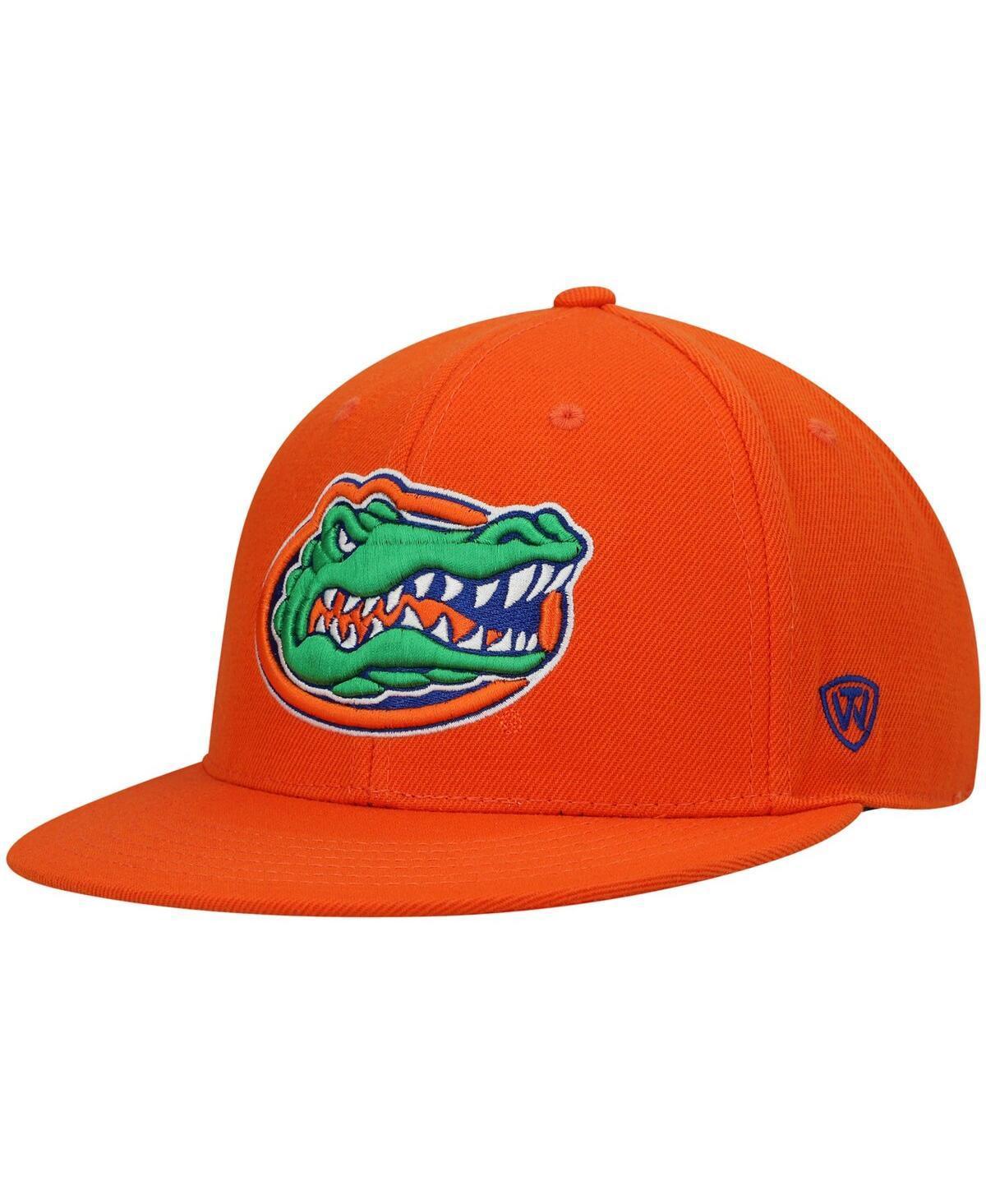 Mens Orange Florida Gators Team Color Fitted Hat Product Image