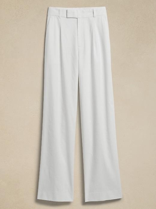 High-Rise Linen-Blend Pant Product Image