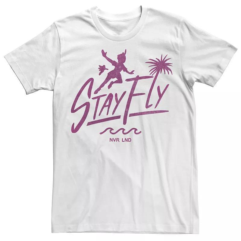 Mens Disney Peter Pan Stay Fly Graphic Tee White Product Image