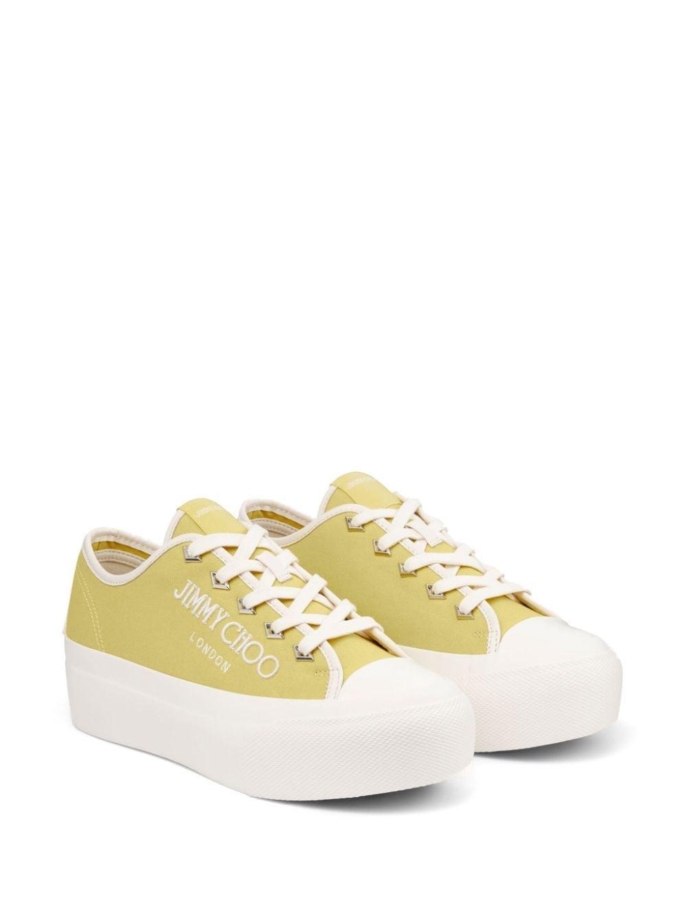 Palma Maxi Canvas Sneakers In X Sunbleached Yellow/latte Product Image