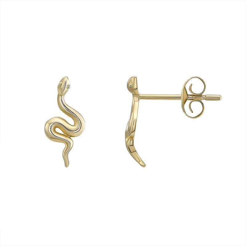 Forever 14K Snake Stud Earrings, Womens, 14k Gold Product Image