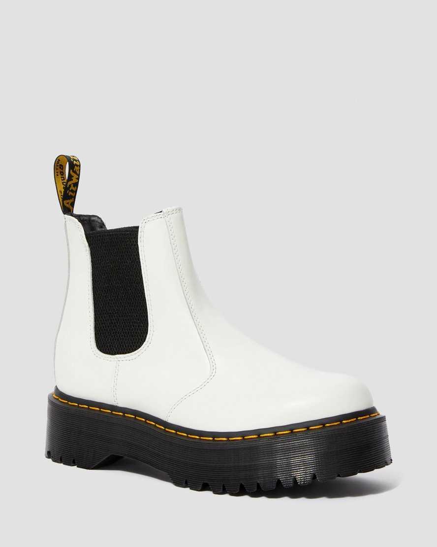 2976 Smooth Leather Platform Chelsea Boots Product Image