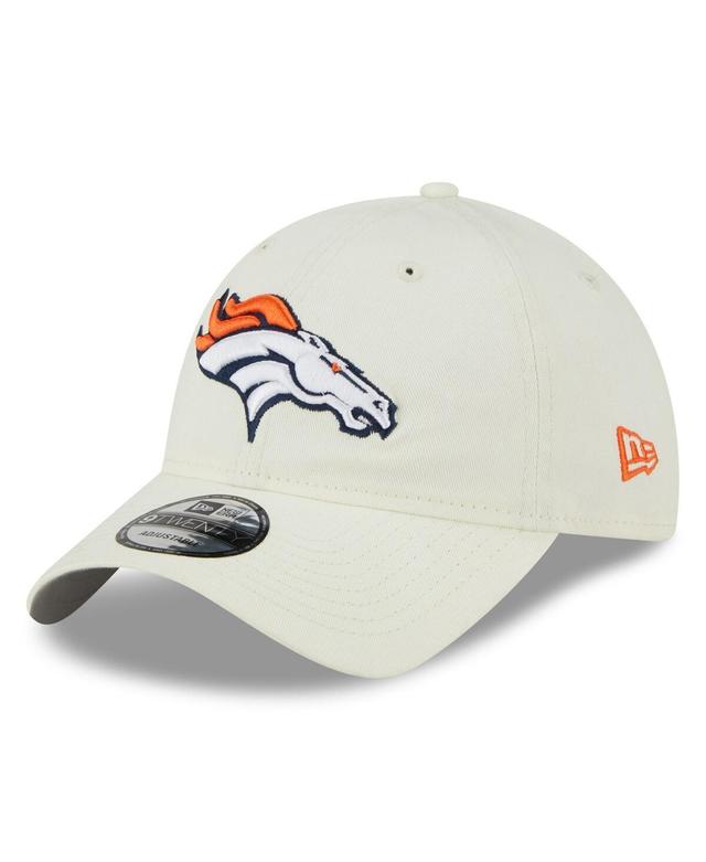 Mens New Era Cream Denver Broncos Core Classic 2.0 9TWENTY Adjustable Hat Product Image