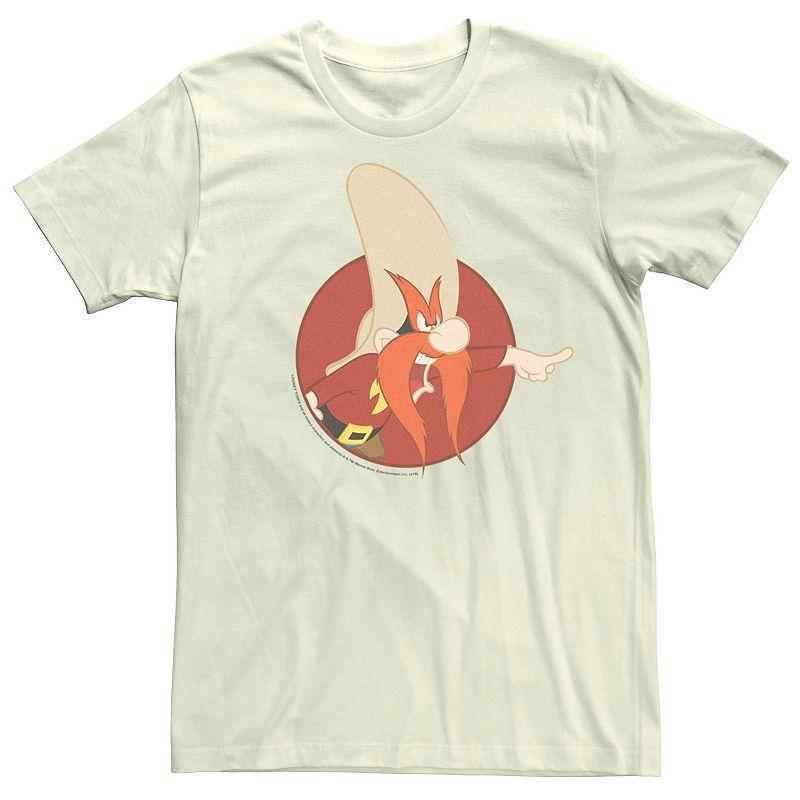 Mens Looney Tunes Yosemite Sam Red Circle Portrait Tee Product Image