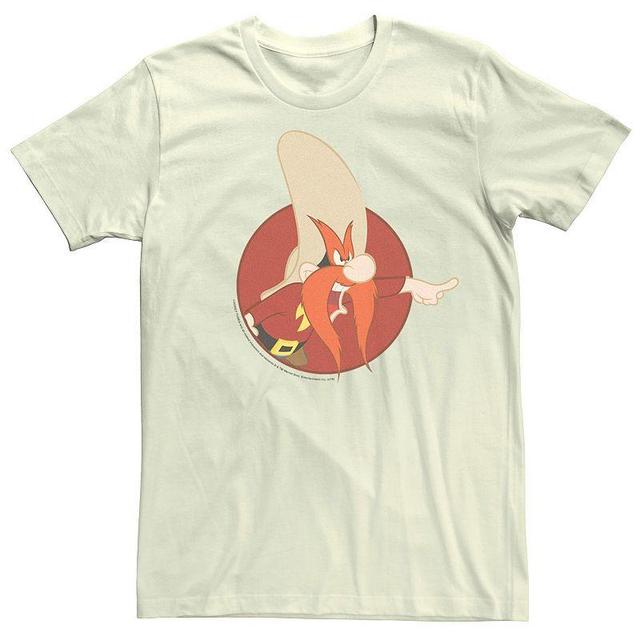 Mens Looney Tunes Yosemite Sam Red Circle Portrait Tee Product Image