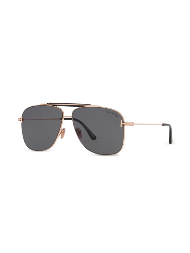 TOM FORD Jaden Sunglasses In Gold / Jade / Rose / Rose Gold Product Image