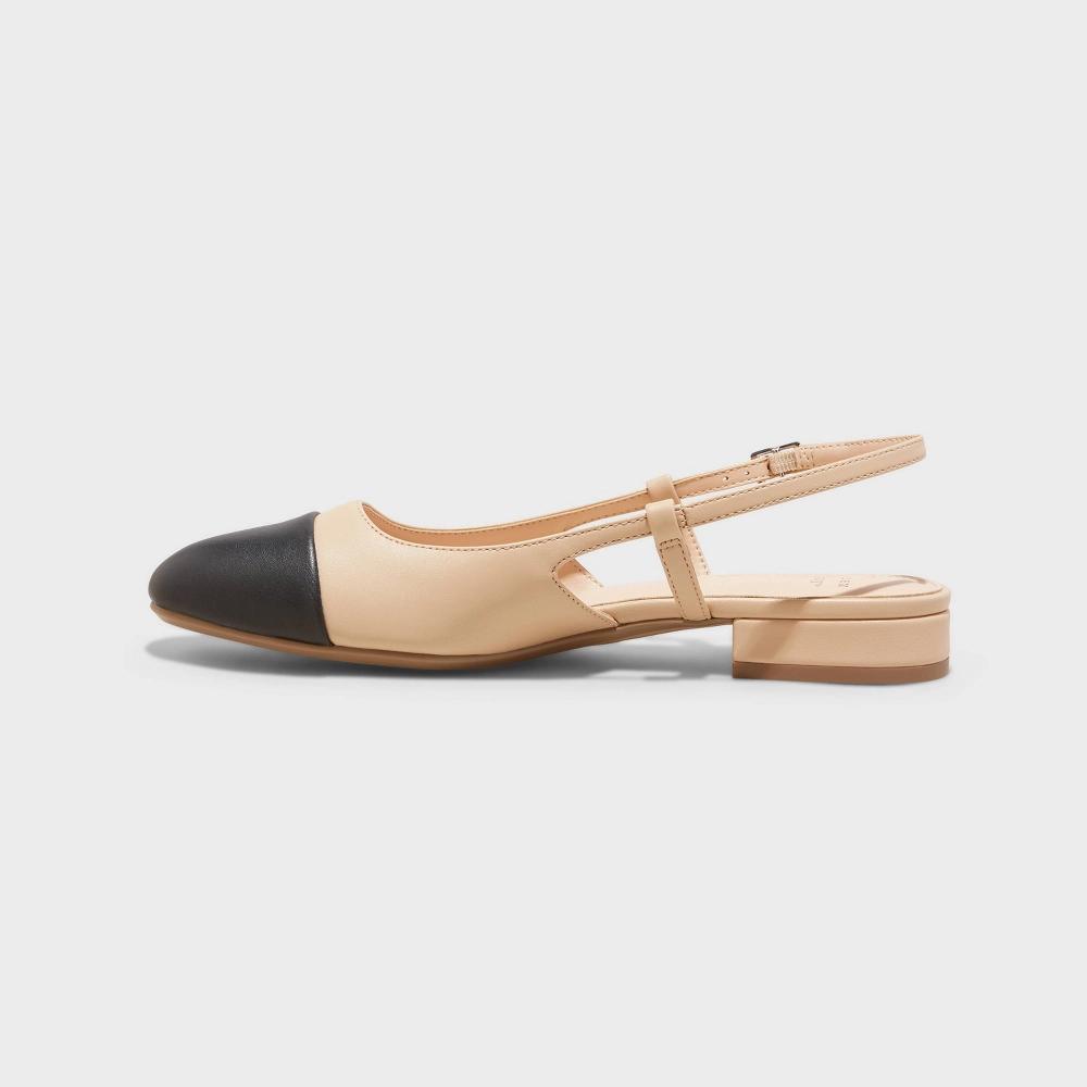 Womens Maxine Slingback Ballet Flats - A New Day Tan 8.5 Product Image