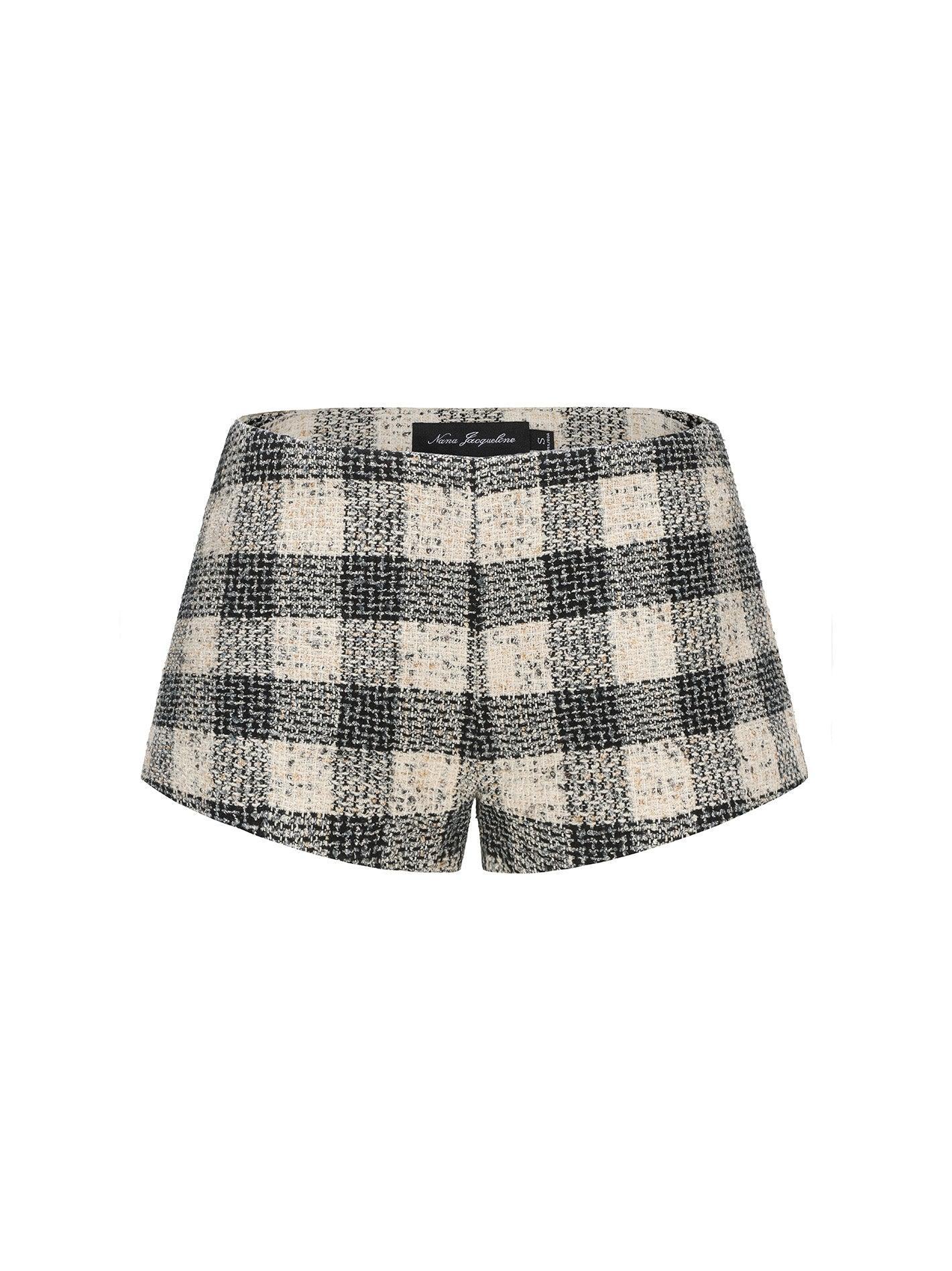 Anabella Shorts (Black Checkered) Product Image