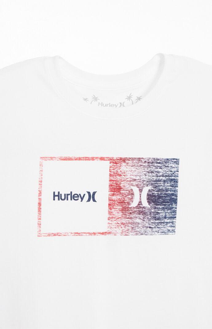 Hurley Halfer Gradient Short Sleeve Tee (Particle) Men's Clothing Product Image