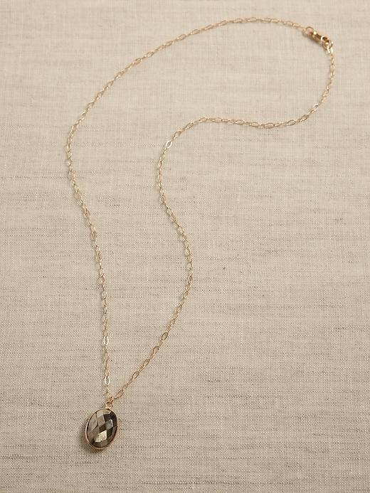 Pyrite Drop Necklace &#124 Aureus + Argent Product Image