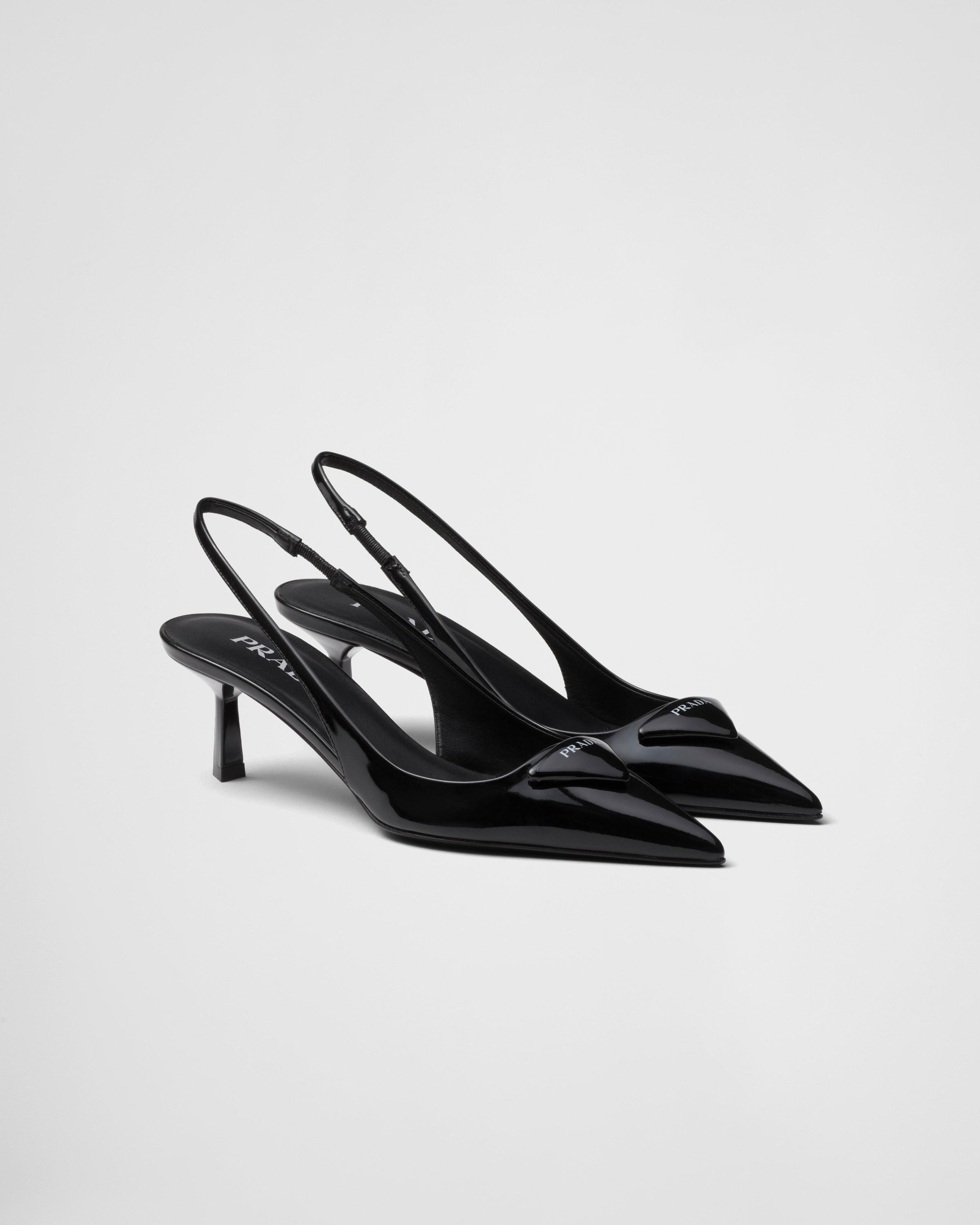 Patent leather slingback pumps Product Image