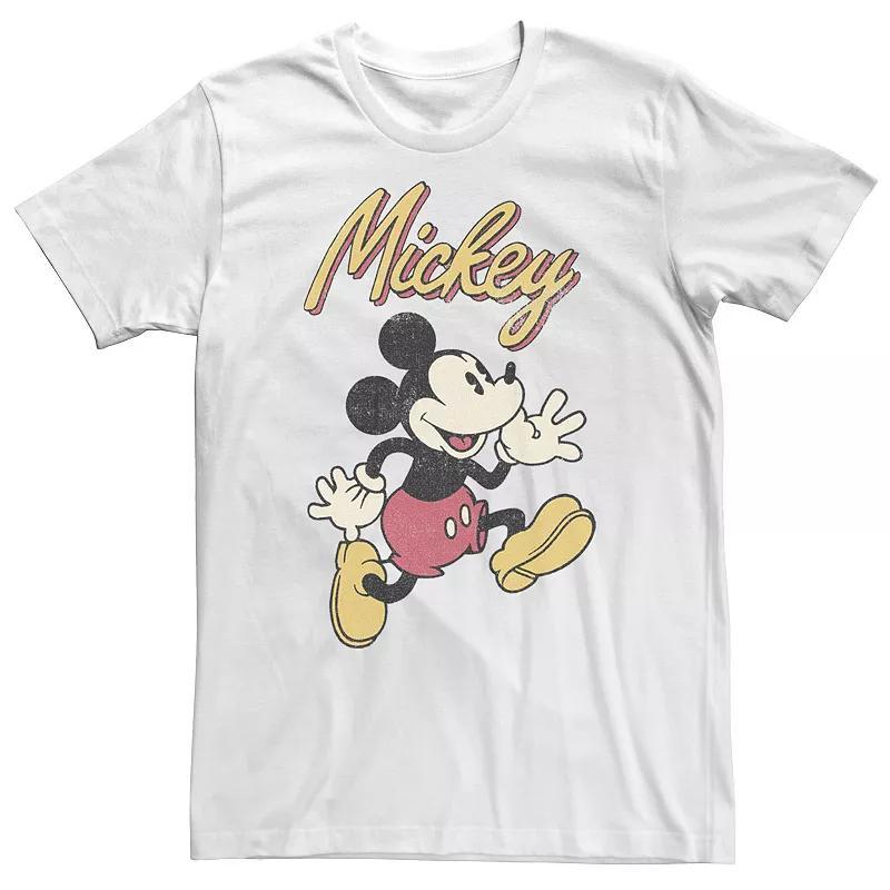 Big & Tall Disney Mickey & Friends Mickey Classic Run Portrait Tee, Mens Product Image