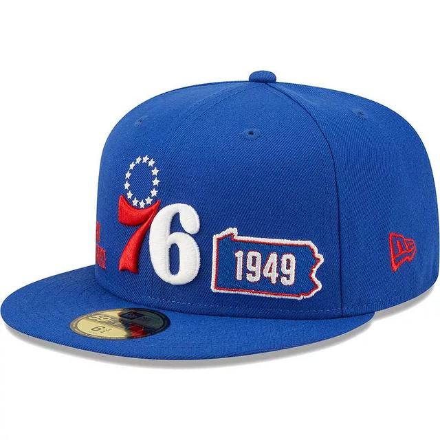 Mens New Era Royal Philadelphia 76ers Fall 22 Identity 59FIFTY Fitted Hat Product Image