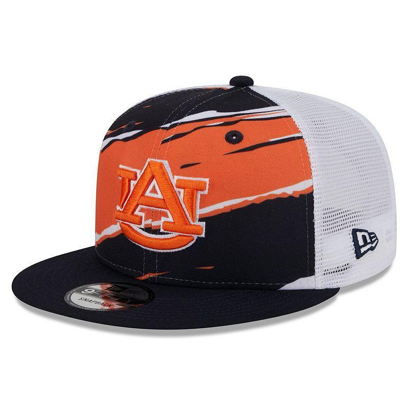 Mens New Era Navy Auburn Tigers Tear Trucker 9FIFTY Snapback Hat Product Image