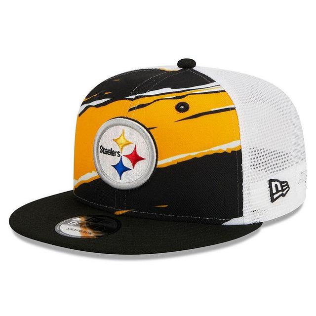 Mens New Era Pittsburgh Steelers Tear Trucker 9FIFTY Snapback Hat Product Image