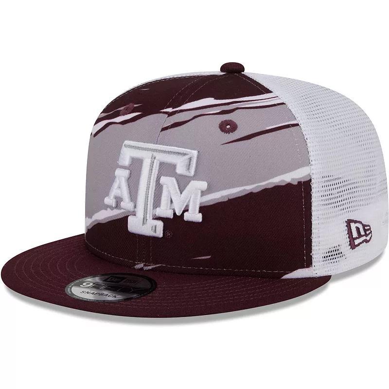 Mens New Era Maroon Texas A&M Aggies Tear Trucker 9FIFTY Snapback Hat Product Image