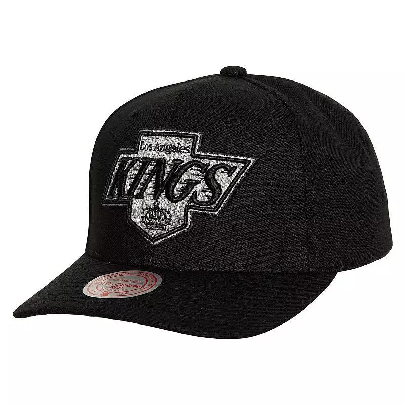 Mens Mitchell & Ness Black Los Angeles Kings Team Ground Pro Adjustable Hat Product Image