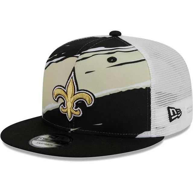 Mens New Era New Orleans Saints Tear Trucker 9FIFTY Snapback Hat Product Image