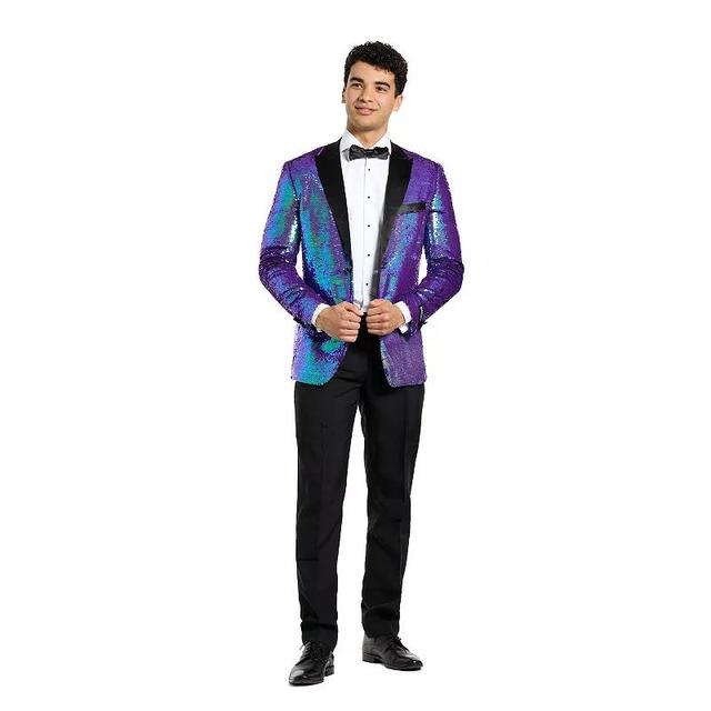 Mens OppoSuits Sequin Tuxedo Blue Sequins Product Image