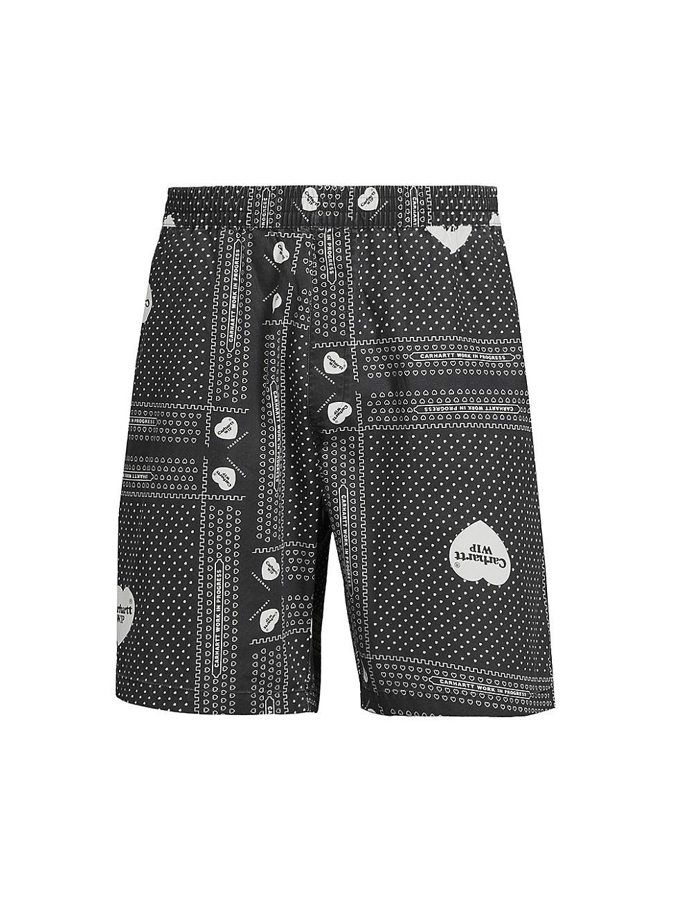 Mens Heart Bandana Cotton Shorts Product Image