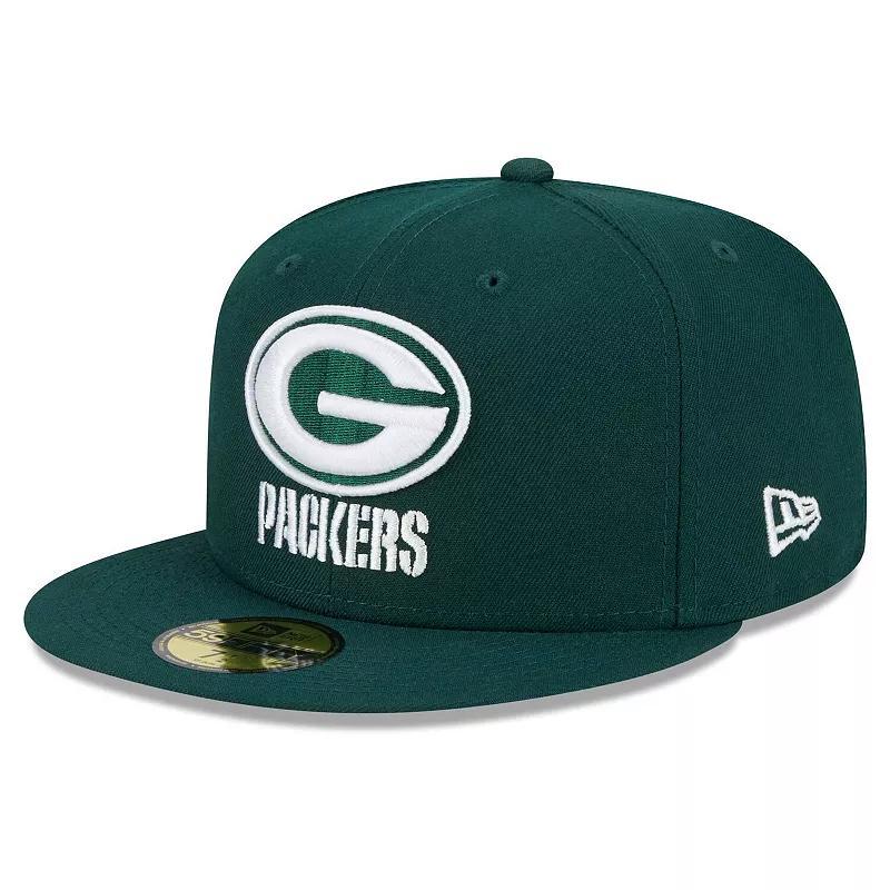 Mens New Era Bay Packers Main 59FIFTY Fitted Hat Product Image