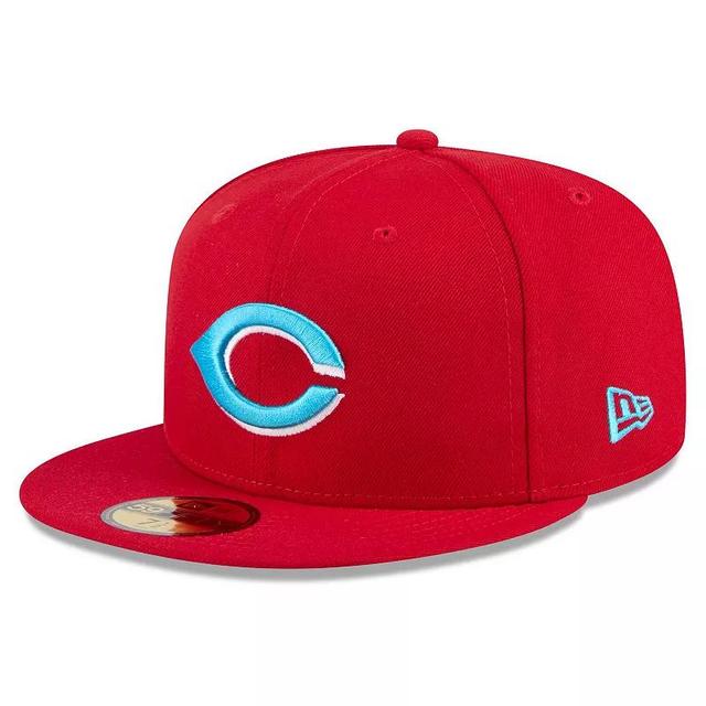 Mens New Era Red Cincinnati Reds 2024 Fathers Day 59FIFTY Fitted Hat Product Image