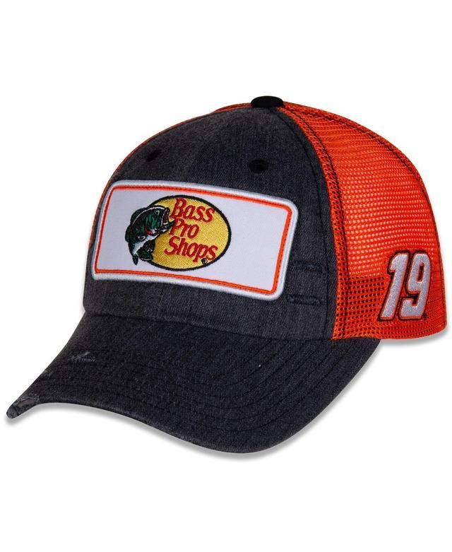 Mens Checkered Flag Sports Black Martin Truex Jr Retro Patch Snapback Adjustable Hat Product Image