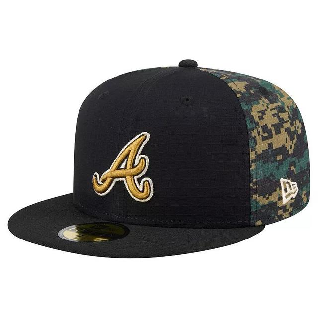 Mens New Era Atlanta Braves Digi Camo 59FIFTY Fitted Hat Product Image