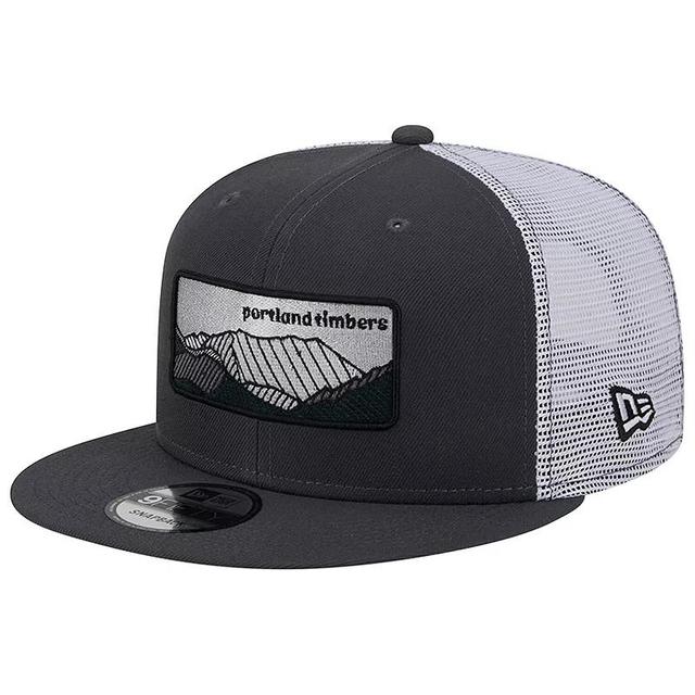 Mens New Era /White Portland Timbers Outdoor Trucker 9FIFTY Snapback Hat Product Image