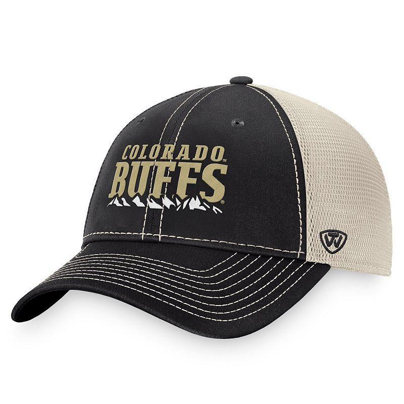 Mens Top of the World /Natural Colorado Buffaloes Boulder Trucker Adjustable Hat Product Image