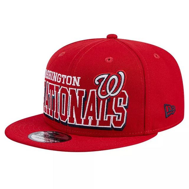 Mens New Era Washington Nationals Game Day Bold 9FIFTY Snapback Hat Product Image