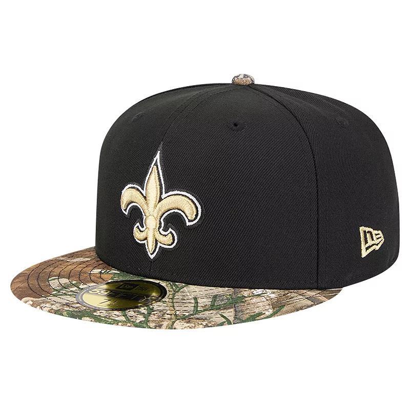 Mens New Era New Orleans Saints Active Two-Tone Camo 59FIFTY Fitted Hat Product Image