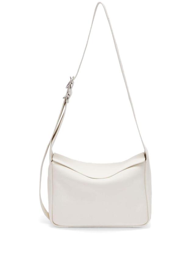 JIL SANDER Small Leather Crossbody Bag In White Product Image