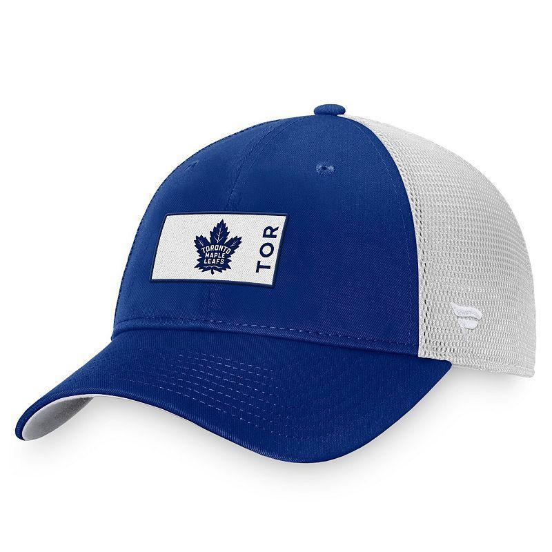 Mens Fanatics Branded Blue Toronto Maple Leafs Authentic Pro Rink Trucker Snapback Hat Product Image