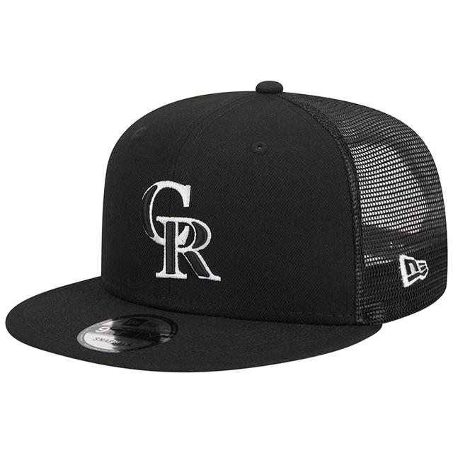 Mens New Era Colorado Rockies Trucker 9FIFTY Snapback Hat Product Image